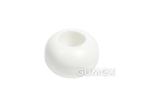 Plastová kulička ke gumolanu, průměr 5-7mm, PVC, bílá